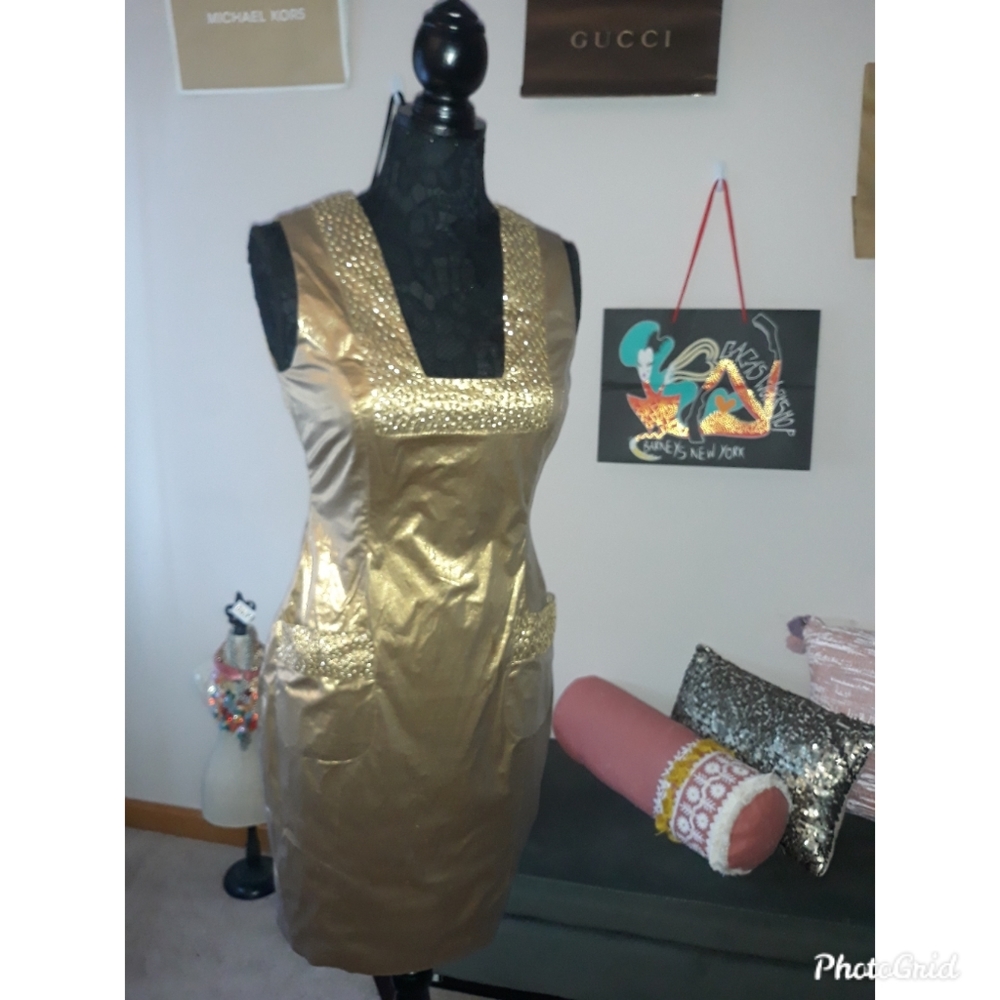 FLASH SALE 6/15/26  Gold - COSTUME READY! Plenty Frock dress by Tracy Reese